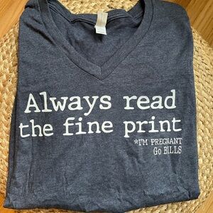 Pregnancy Announcement T-shirt ▪️ Buffalo Bills ▪️ Size 2XL